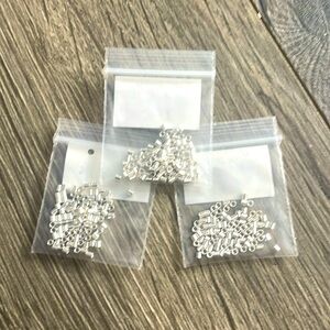 Small, shiny beads jewelry, making